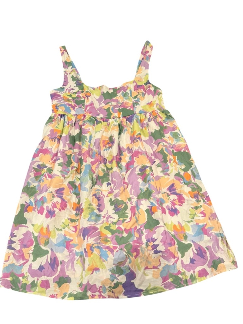 And The Why Floral Smocked Romper Dress Large NWT Babydoll Skort